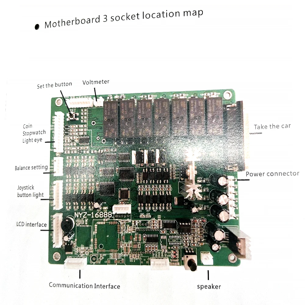 NYZ16888-Vending Machine Motherboard, Crane Game Mainboard, PCB