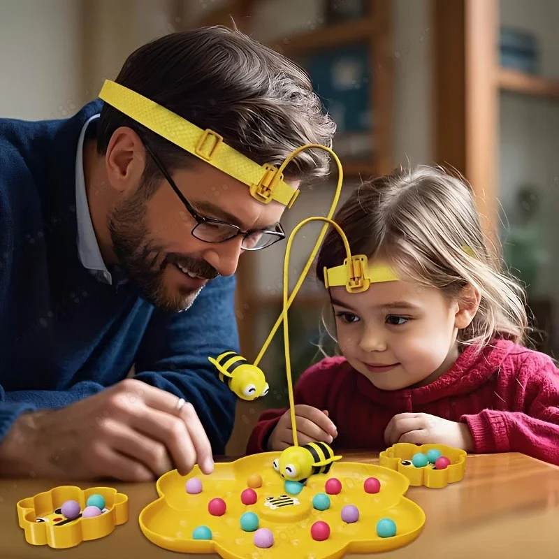 Little Bumblebee Gioco da tavolo multifunzionale Puzzle Giocattoli da pesca Giocattoli educativi interattivi per bambini Regalo di Natale Gioco per famiglie