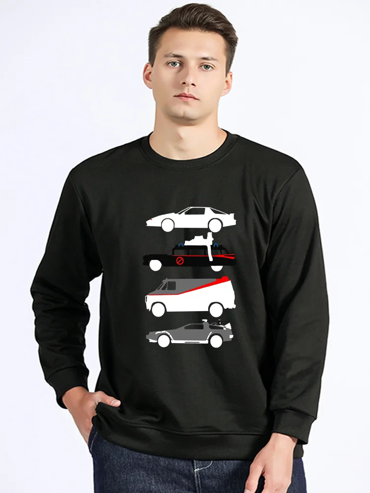 New Knight Rider Kitt Ghostbustears Men Hoodie The Car's The Star Casual Sweatshirt Cotton Unisex Sweater Clothing