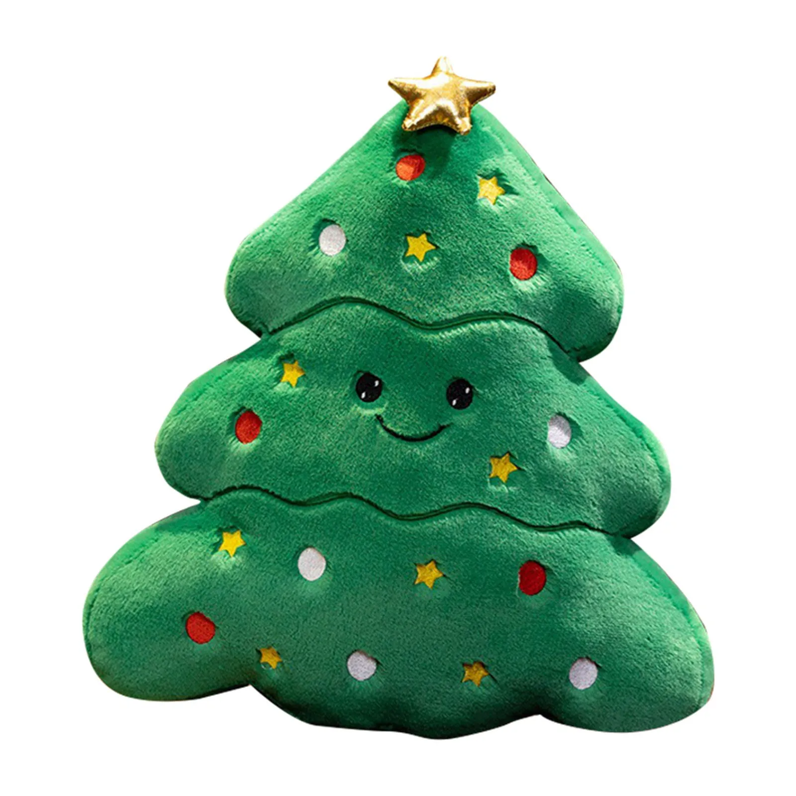 Cute Christmas Tree Decoration Plush Toy Pillow Snowman Cushion Plush Stuffed Toy Christmas Decoration Soft Doll for Kids Gifts