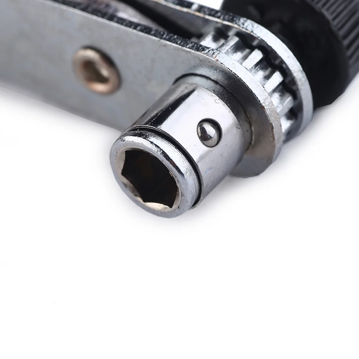 

Quick Release Mini Ratchet Wrench 1/4 Inch Drive Socket Wrench With Plastic Handle For Screw Removal 360 Degree Rotation Hand