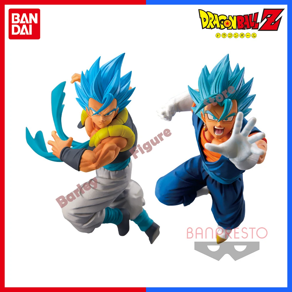

BANDAI Original Banpresto Dragon Ball Figures Super Chousenshi Retsuden Super Saiyan Blue Vegetto Gogeta Model Collection Toys