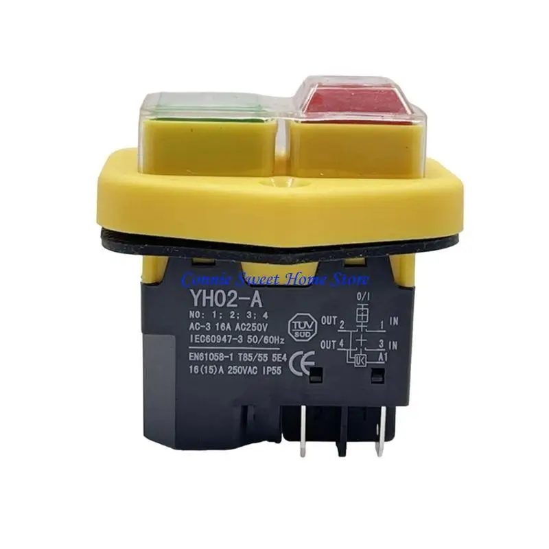 LXAF Waterproof Electromagnetic Button Switches Over & Under Voltages Protections