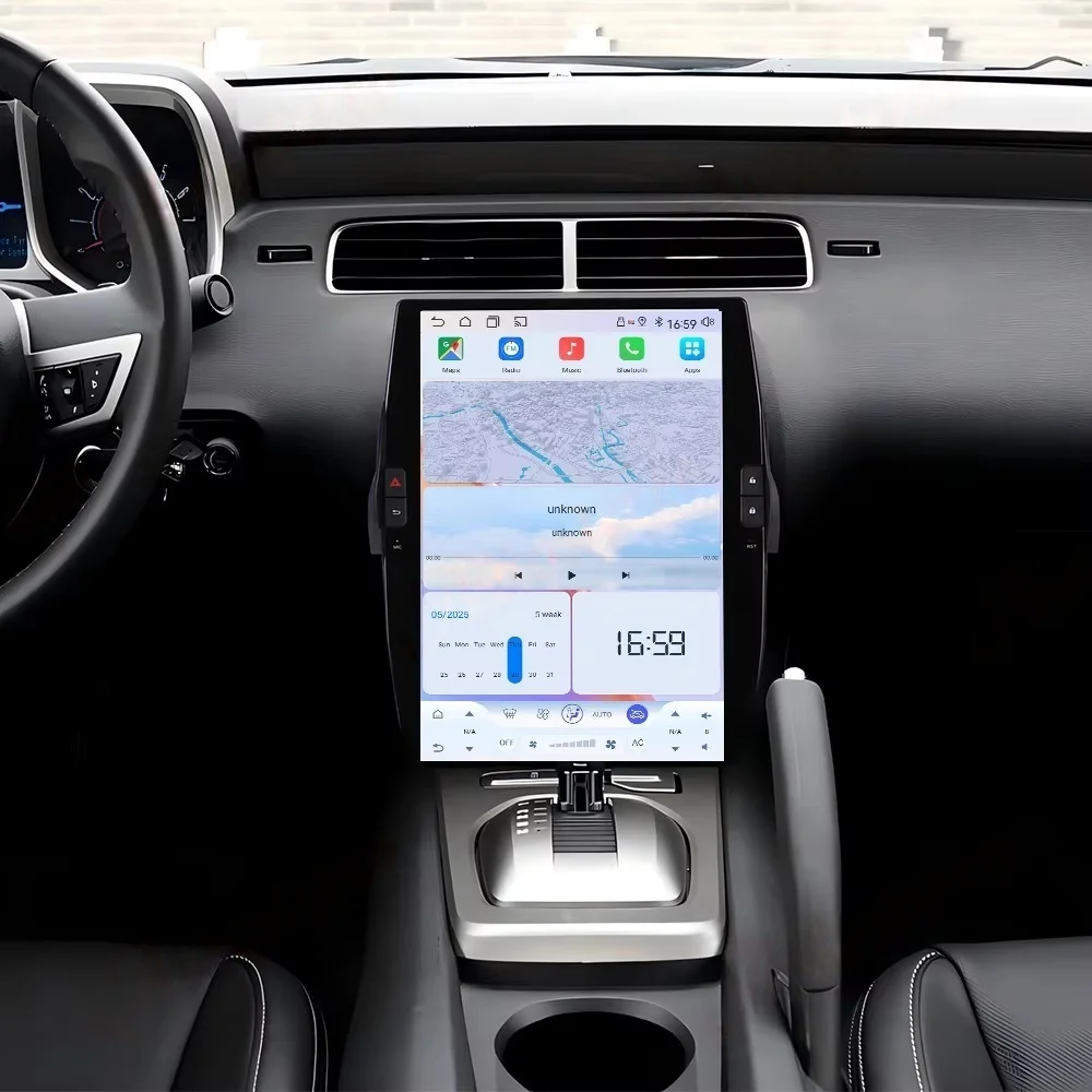 14.5 بوصة LCD لشروليه كامارو 2010-2015 carplay أندرويد 14 سيارة مشغل وسائط متعددة نظام تحديد المواقع والملاحة راديو السيارات ستيريو رئيس وحدة
