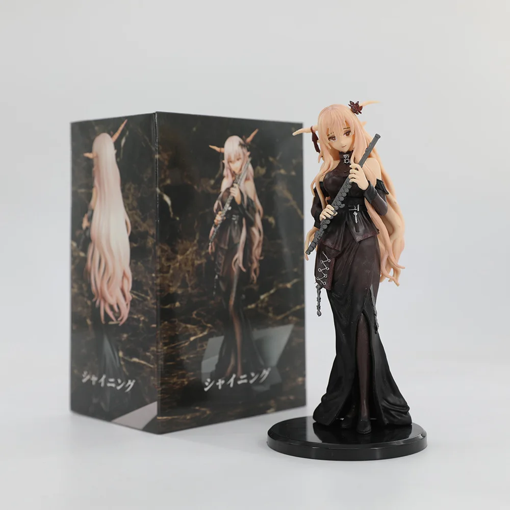 Arknights Shining Anime Action Figure for Boy, Amiya Kawaii Bunny Girl, Manga Statue, Butter Collection Toy, Christmas Gift, 18cm