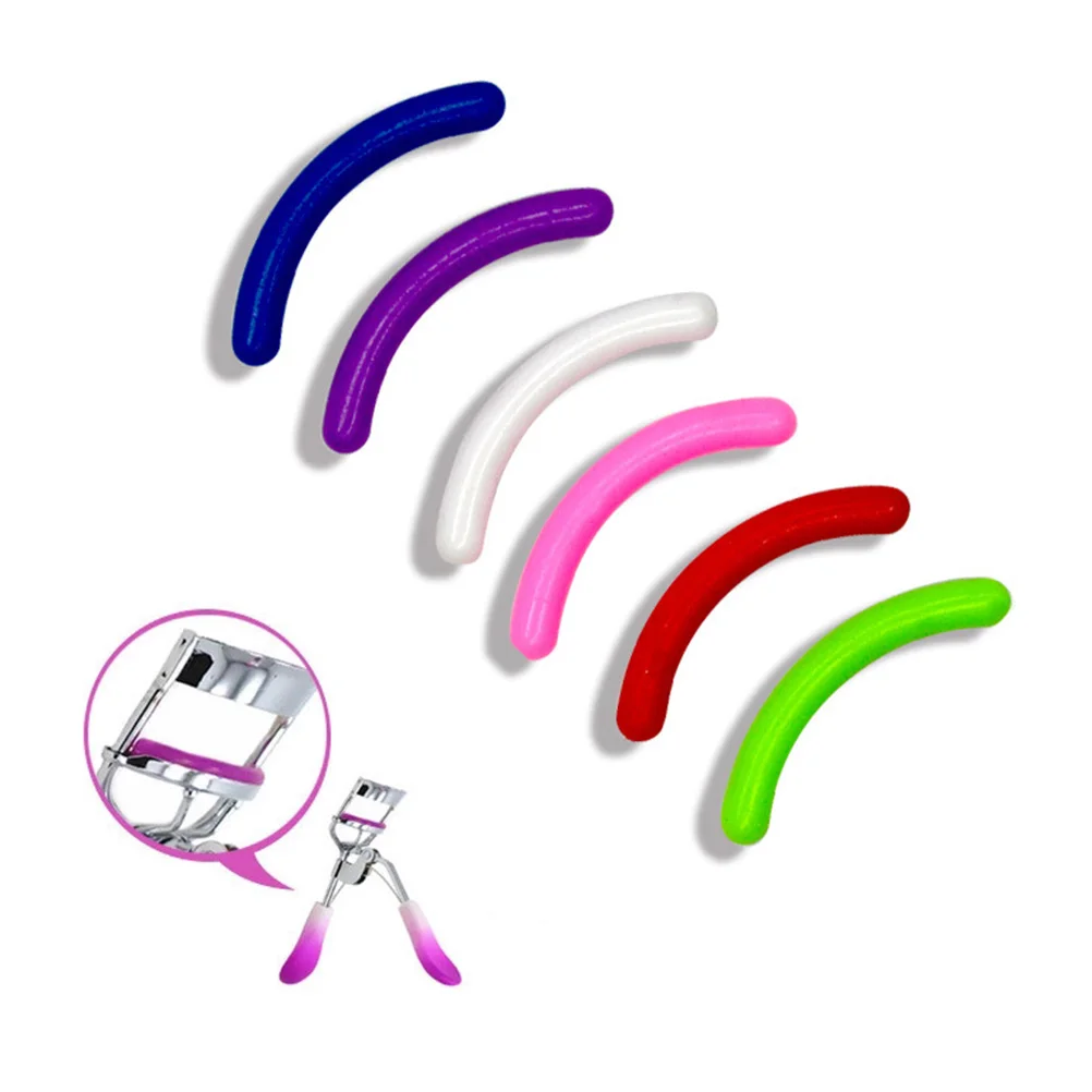 

100pcs Eyelash Curler Refill Pads Colorful Eyelash Curler Refill Pads for Woman Lady Female (Mixed Color)