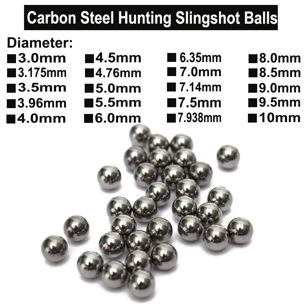 

3Pcs-100Pcs Carbon Steel Balls Hunting Slingshot Balls Precision Steel Balls Diameter 3mm-10mm