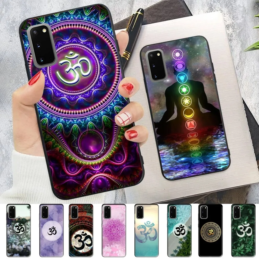 Aum Om Yoga Phone Case For Samsung S 9 10 20 21 22 23 30 23plus lite Ultra FE S10lite Fundas