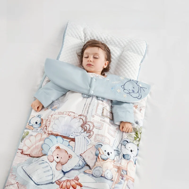

Ouyun Kids Cotton Sleeping Bag Warm Anti Kick Sleep Sack with Removable Liner for Baby Toddler Child
