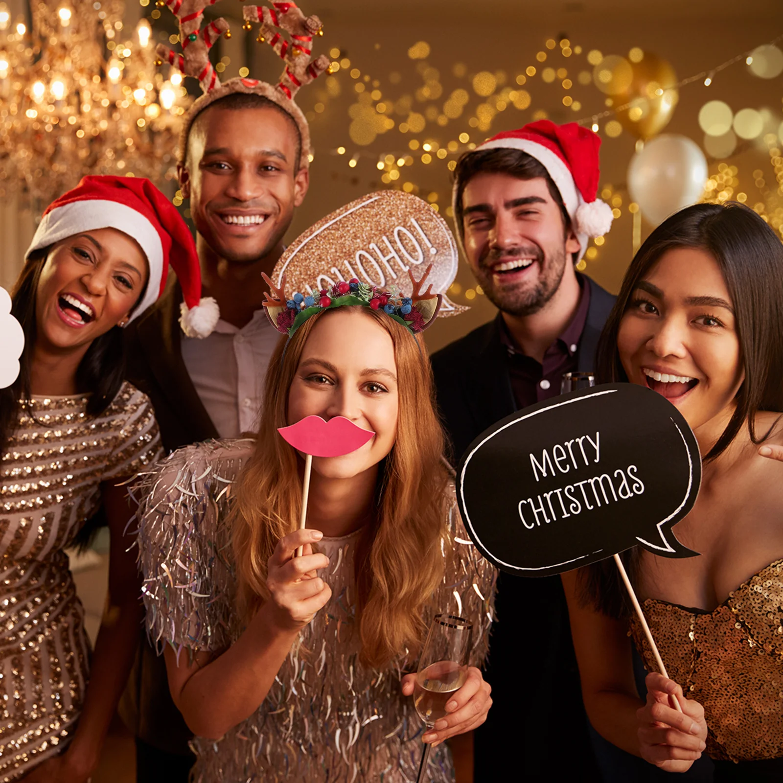 

Festival Head Accessory Christmas Hairwear for Stylish Party Hair Hoop Cute Holiday Headdress Lovely Gift for Friends and