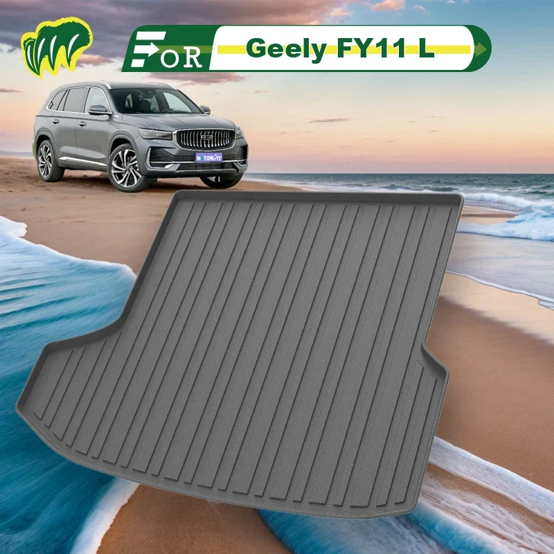 For Geely FY11 L S 2021 2022 2019-2024 Custom Fit Car Trunk Mat All Season Cargo Mat 3D Shape Laser Measured Trunk Liner