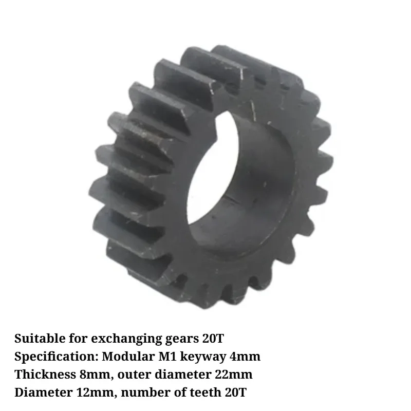 CJ0618 Mini Lathe 20T Change Gear Replacement Transmission Spare Part