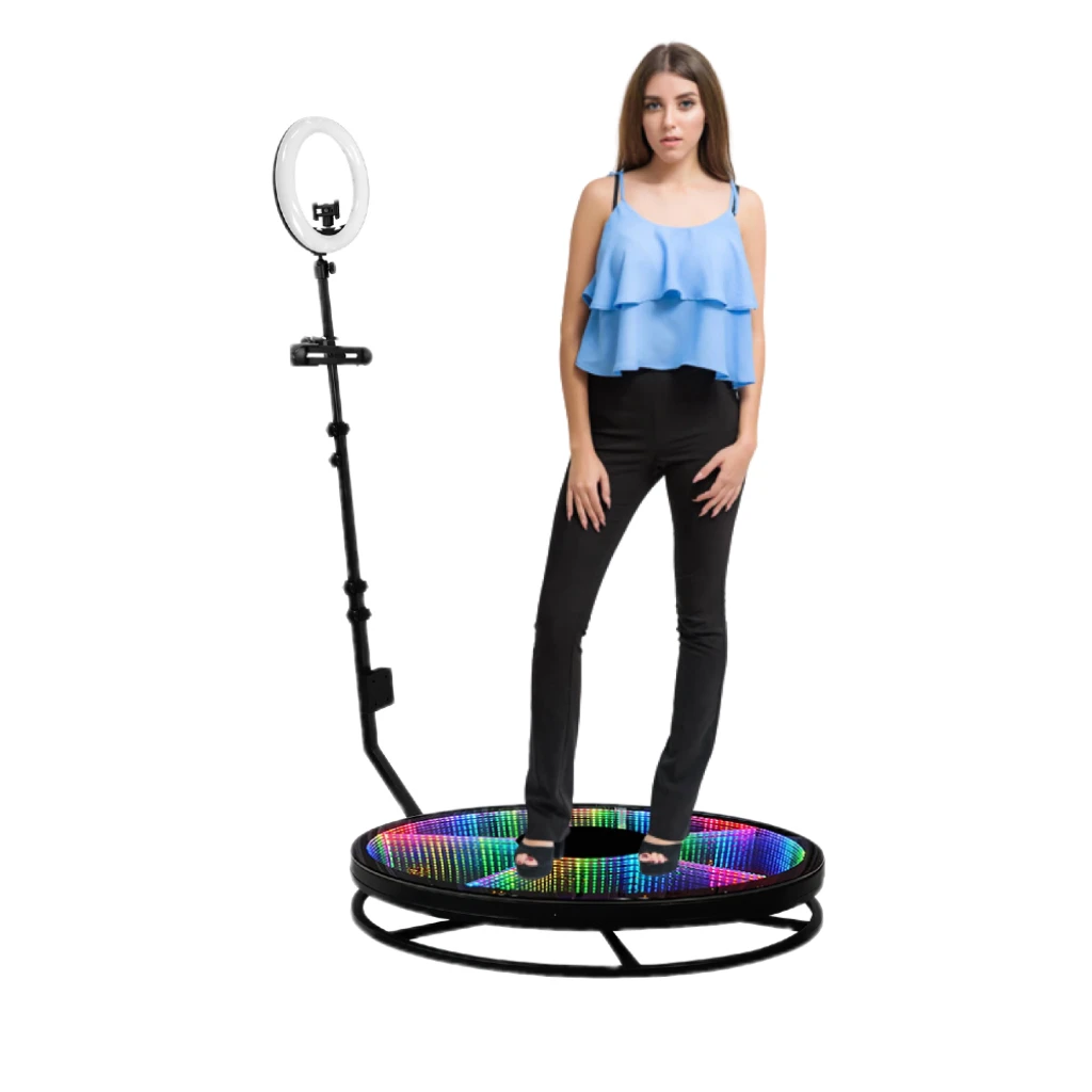 New Adjustable Photobooth 360 Video Booth Supplier Manufacturer Rotating 369 360 Photo Booth Automatic 2023 Manual Videobooth