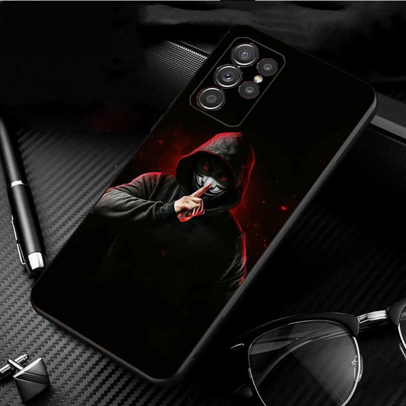 الشيطان باد بوي قناع غي قضية الهاتف لسامسونج S25 S24 S23 S22 S21 S20 الترا S20 S22 S21 S10E S20 FE S24 زائد فوندا