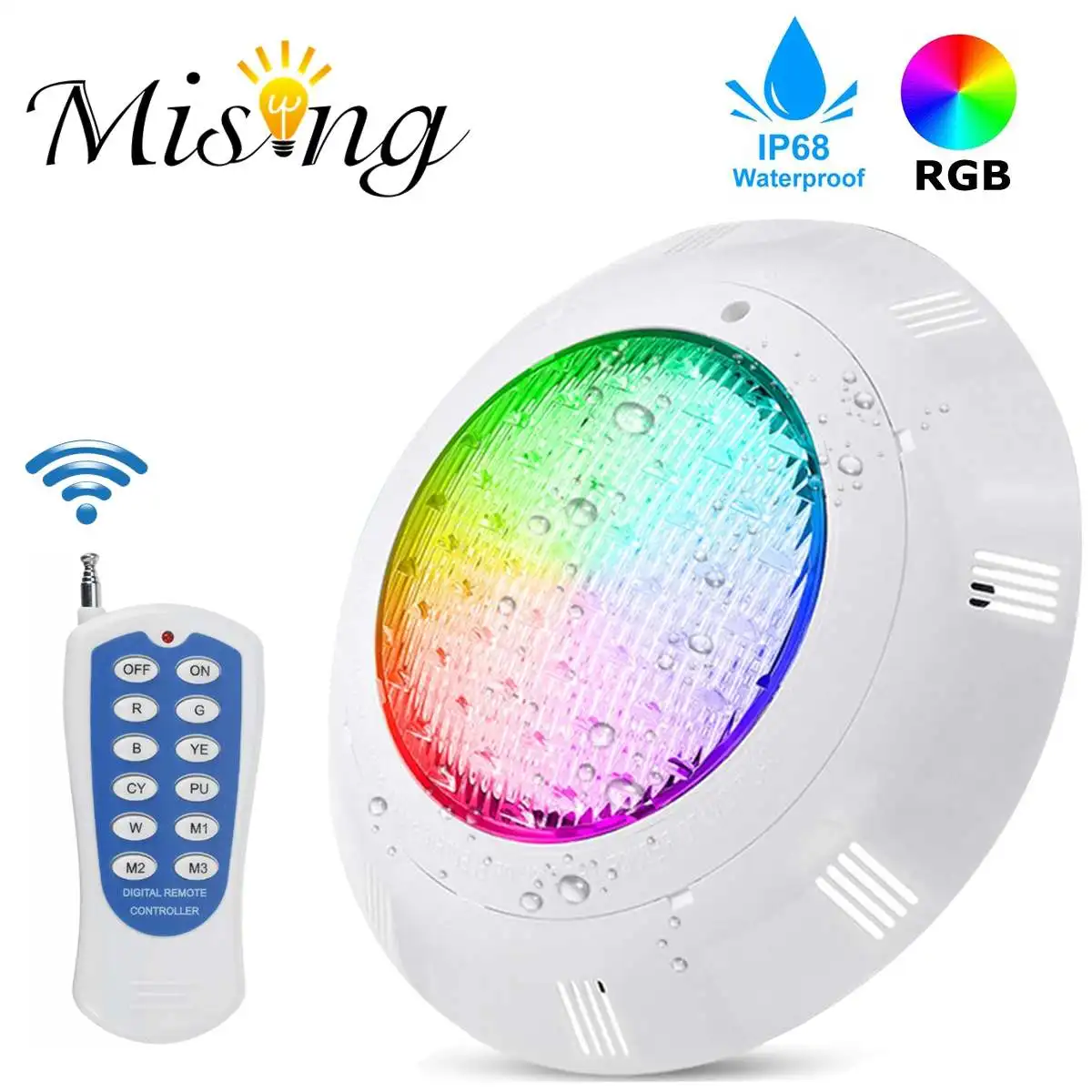 

45W RGB LED Swimming Pool Light 450LED IP68 Waterproof AC12V-24V Outdoor Underwater Lamp