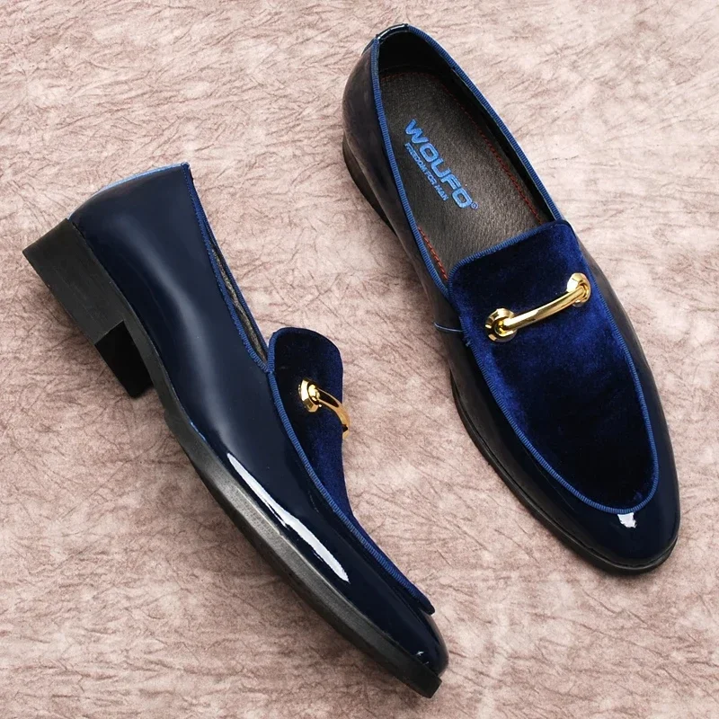 

Fashion Spring and Autumn New Set Foot Loafers Pointed Toe Full Cowhide Men's Casual Leather Shoes 2025