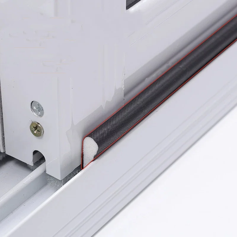 New Door Window Sealing Strip Soundproof  Noise Self-Adhesive Draught Exclude PU Foam Weather Stripping Door Seal Gap Filler