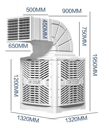 

Охлаждение большой площади Широко применимо Безопасный и более энергоэффективный промышленный охладитель с низким уровнем шума и защитой окружающей среды