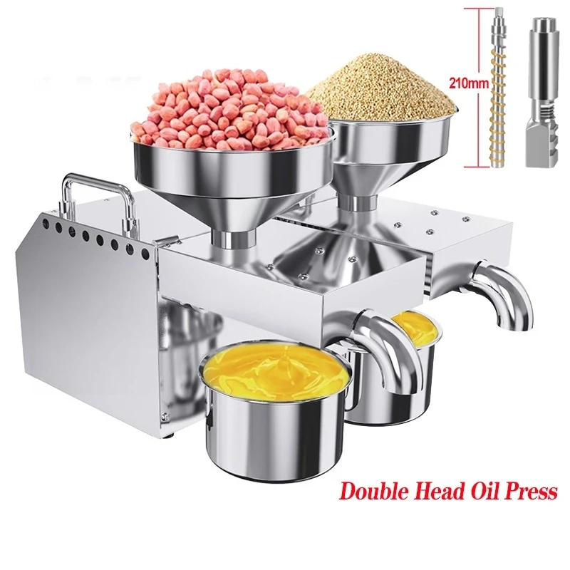 

Customizable B02 New Double Head Oil Press Commercial Stainless Steel High Extraction Rate