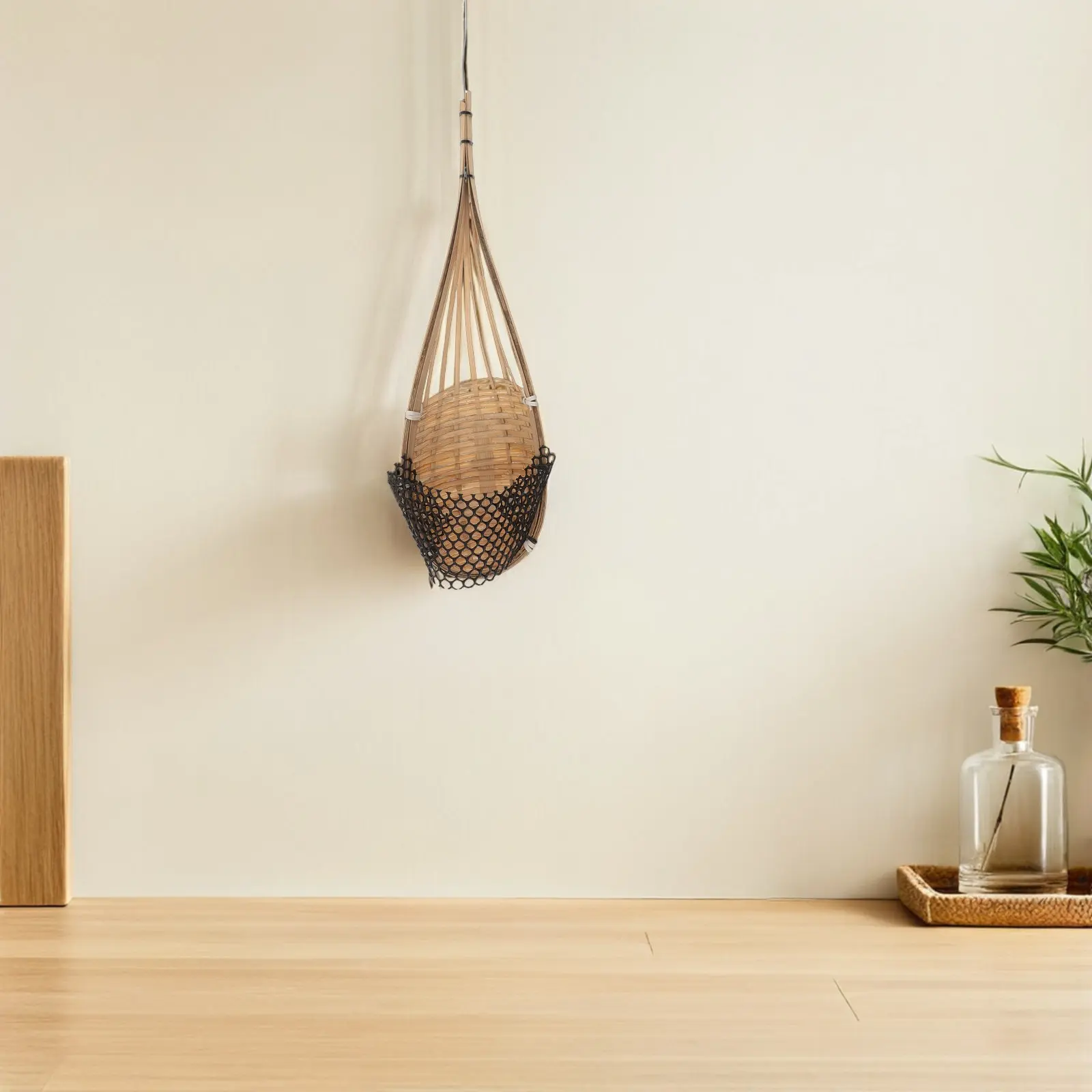 3Pcs Hand-Woven Hanging Baskets Rustic Planters Indoor Outdoor Wall Mounted Balcony Plant Holders