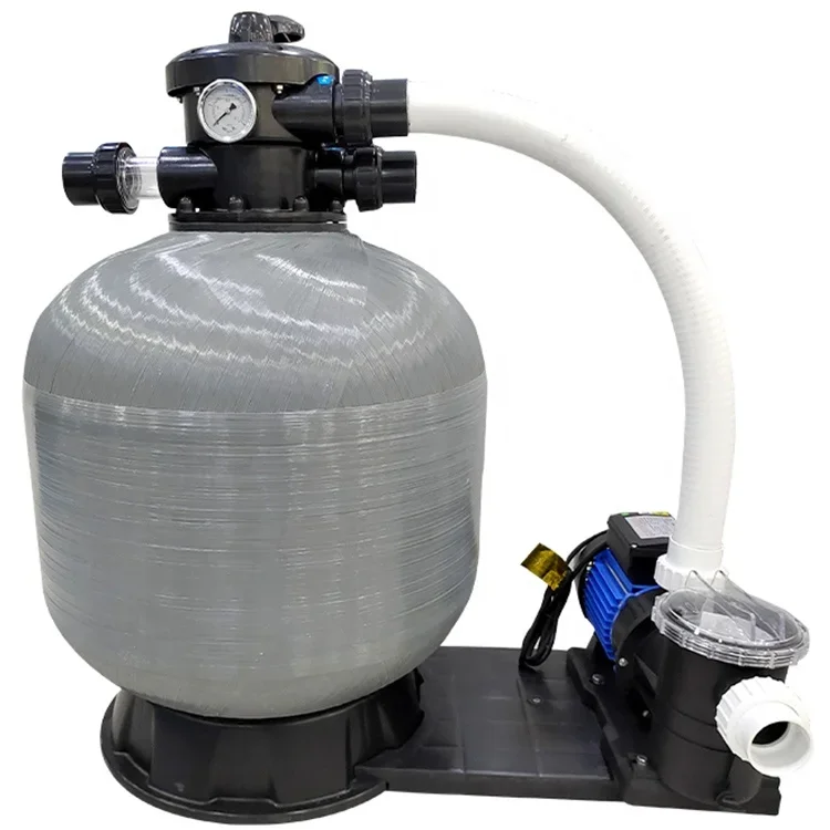 Top Mounted Sand Filter Pump Combo Swimming Pool Filtration System Easy To Install For Above Ground Inground Pool Water Cleaning