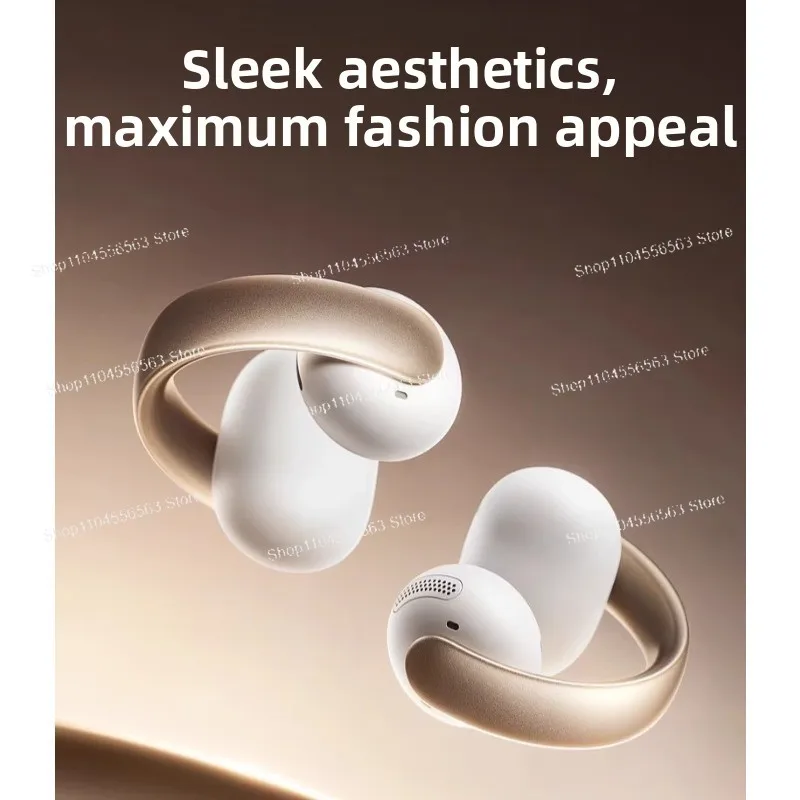 Clip-on Bluetooth Headset - Comfortable Open for All-Day Wear