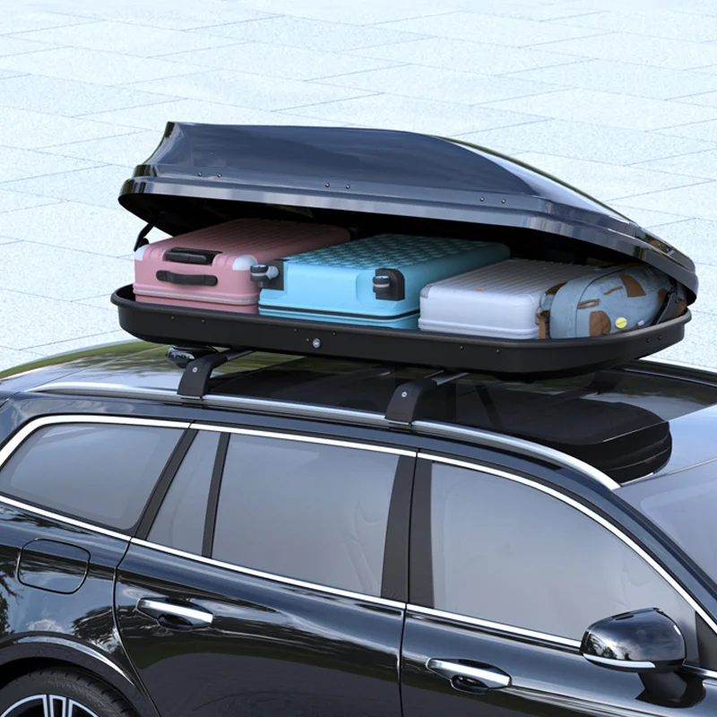 Plastic Roof Box Universal Roof Box for All-weather Travelling in SUVs and Sedans