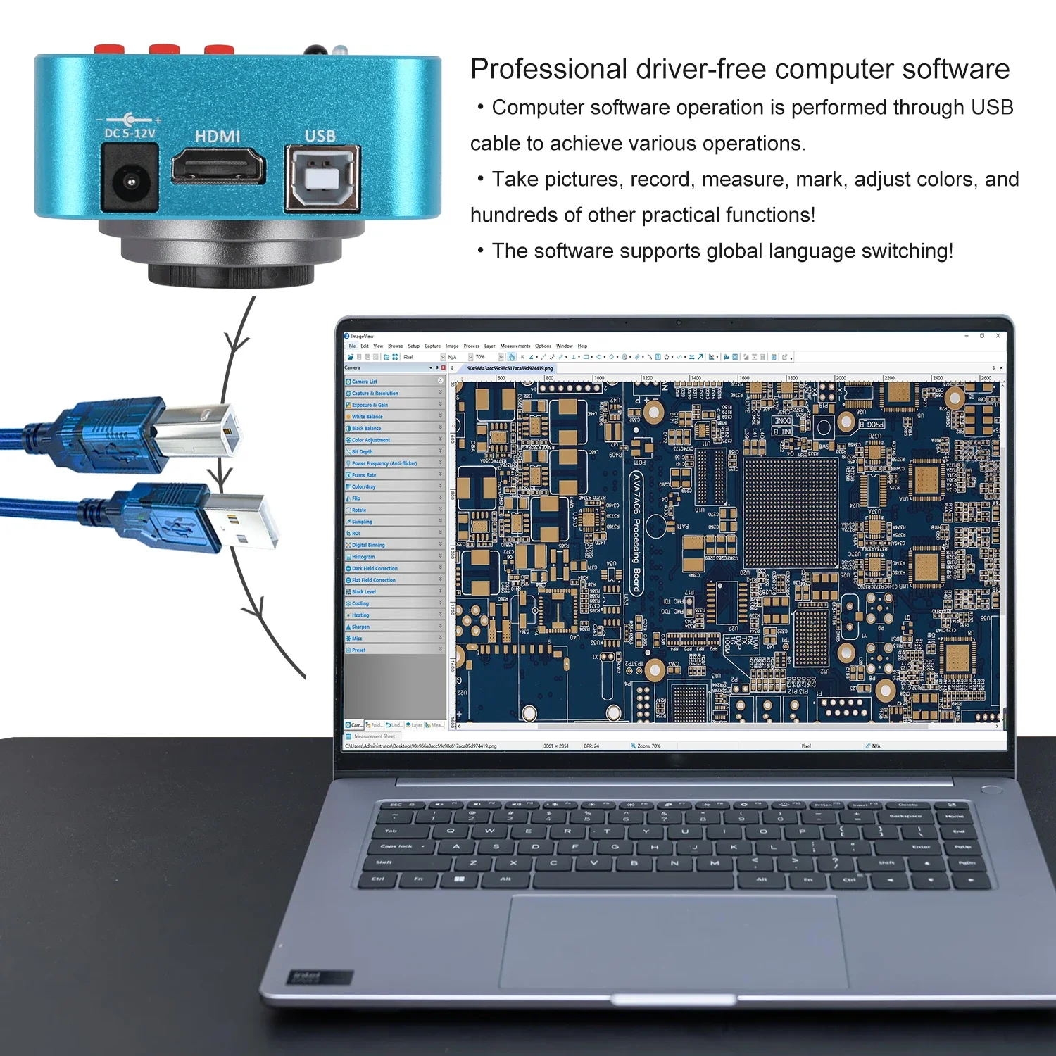 4K Professional Electronic Mic - 4K Microscope Camera Sony Sensor review and price