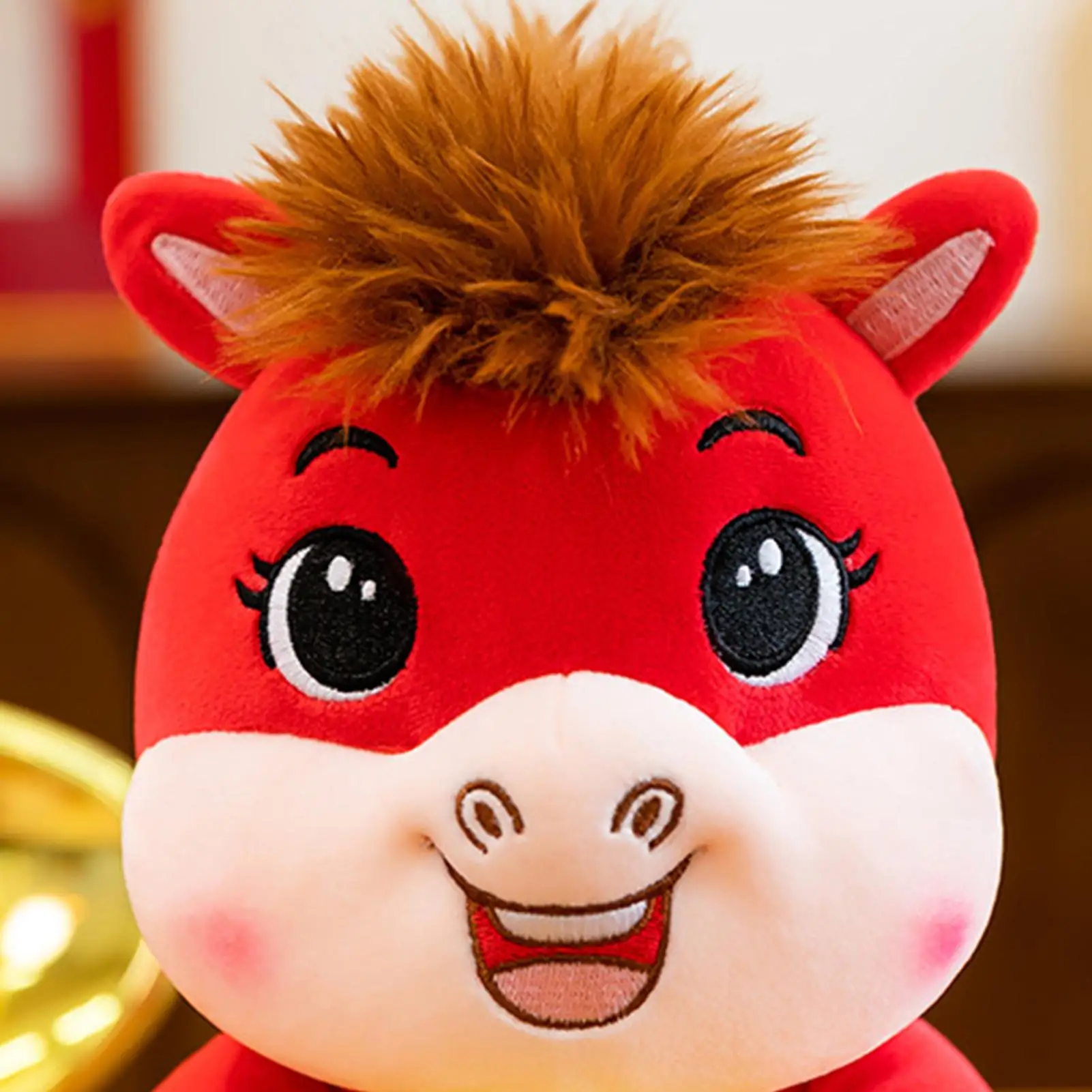 

Horse Stuffed Animal Plush Toys 2026 Cartoon God Of Wealth Peace Chinese New Year Mascot Dolls For Nursery Bedside Table