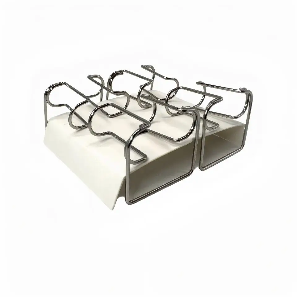 Quality Dental Bib Clip with Metal Chain & Silicone Tips - Adjustable Napkin Holder for Dental Clinic Equipment