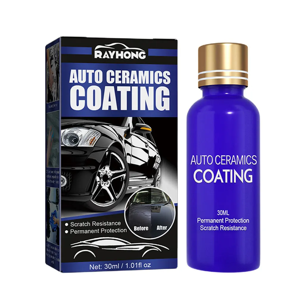 Hydrophobic Polish Coating Agent with No-dust Cloth Car Polish Nano Coating Dustproof Car Ceramic Coating Liquid Car Maintenance