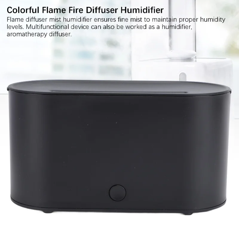 

Красочный диффузор для ароматерапии с пламенем, увлажнитель, 7 цветов пламени, тихий диффузор эфирного масла для домашнего офиса, автоматическое выключение, 130 мл, USB