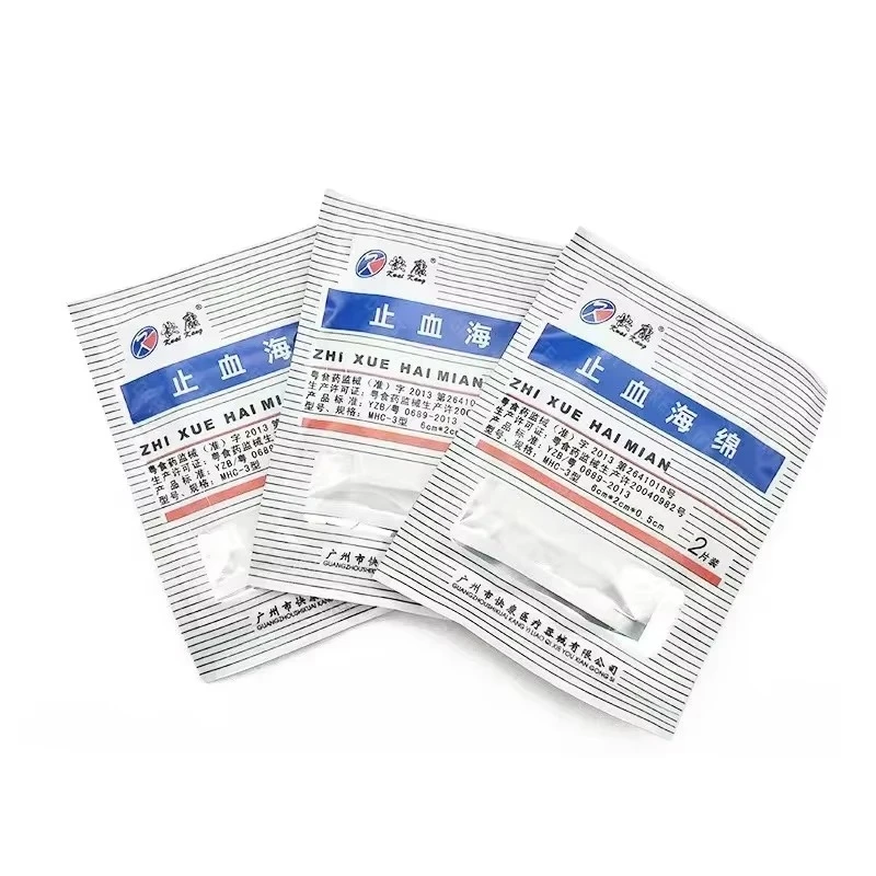 Dental Hemostasis Sponge Medical Collagen Stops Hematopoietic Sedge Cotton Pharmaceutical Brush Gel Hemostatic Gelatin