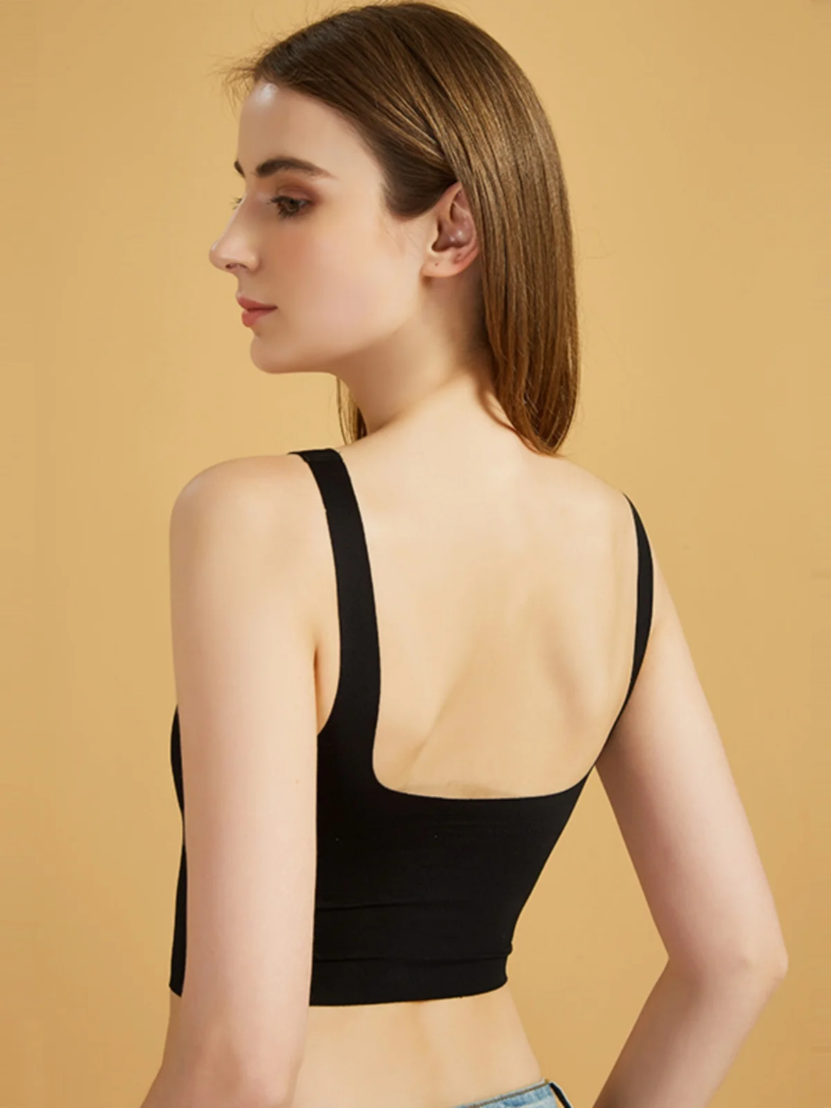 レディース モダール スリップ タンクトップ ストラップ ベスト インナ 薄手 夏 チューブトップ 下着 胸パッド付き バルデザイン