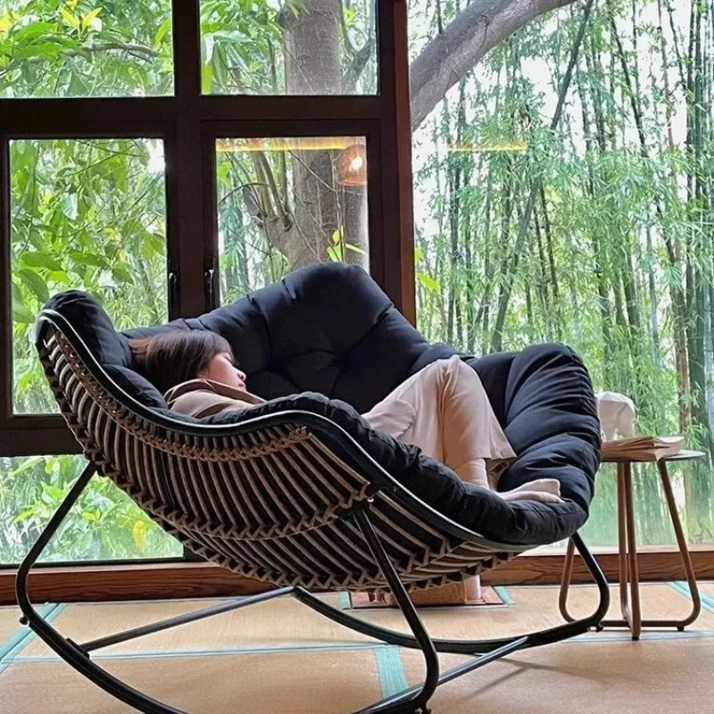 

Rocking chair recliner balcony home leisure single lazy sofa living room light luxury rocking chair adults can sleep