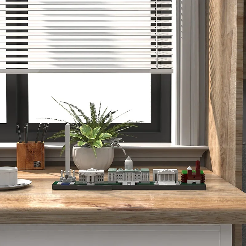 Bricklink City Skyline เซนต์ปีเตอร์สเบิร์กโรมวอชิงตันโรเดตเตอร์ไควฟสถาปัตยกรรม Street View House Building Blocks ของเล่นของขวัญ