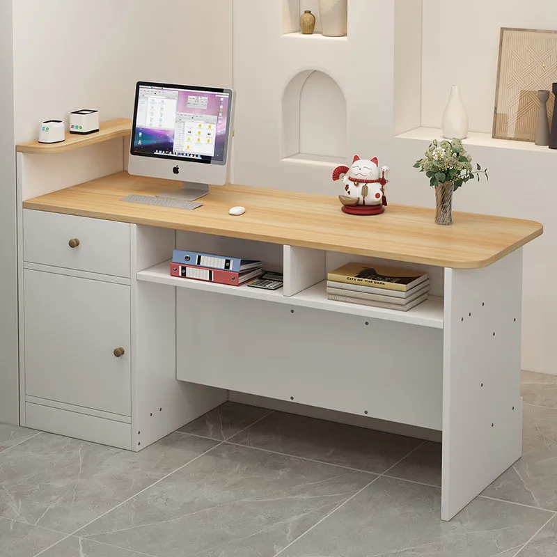 Sales Shop Curved Reception Desk Luxury With Drawers Elegant Office Reception Desk Modern Shop Mesa De Centro Corner Furniture