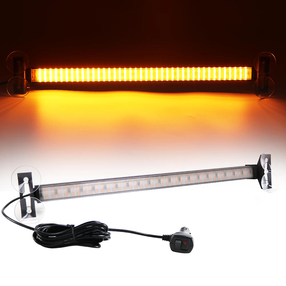 80 LED Strobe Police Lights For Auto Emergency Grill Warning Lamp Windshield Bar Traffic Advisor Flashlight Car Accessories