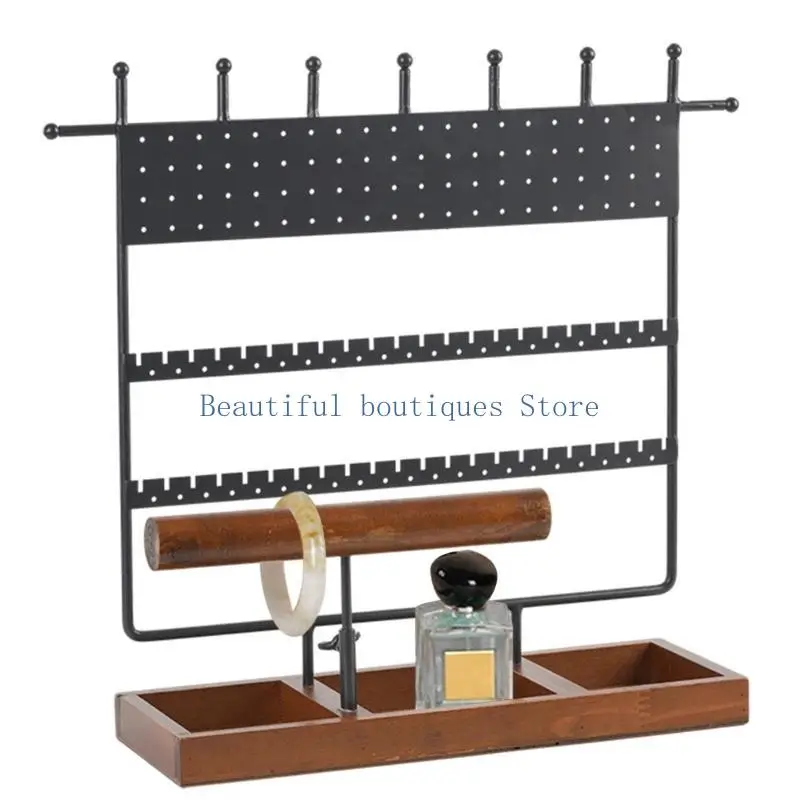 

U4LF Jewelry Display Rack Handy Storage for Home and Exhibits
