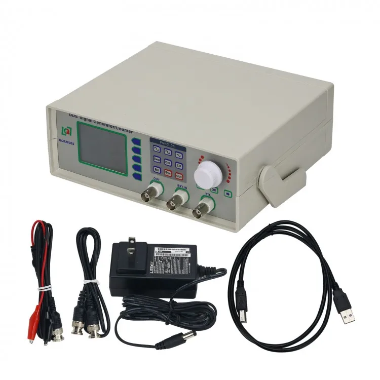 

QLS2805S-5M DDS Signal Generator Function Generator Frequency Counter with Color LCD Communication