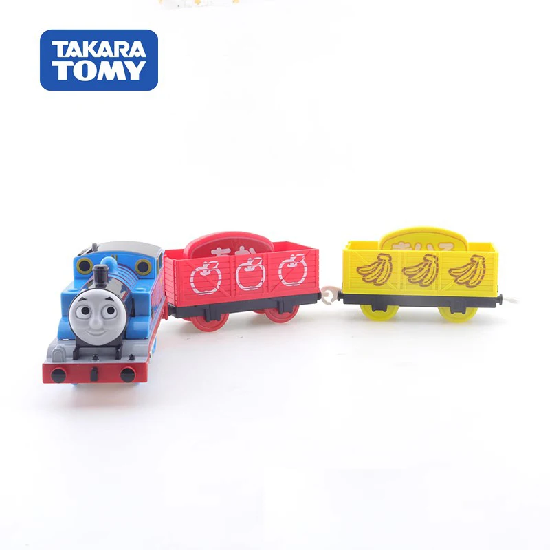 TAKARA TOMY 1:64 Thomas Electric Train TS-24 New fruit transporter rail wagon model, boy's favorite toy,perfect gift for friends