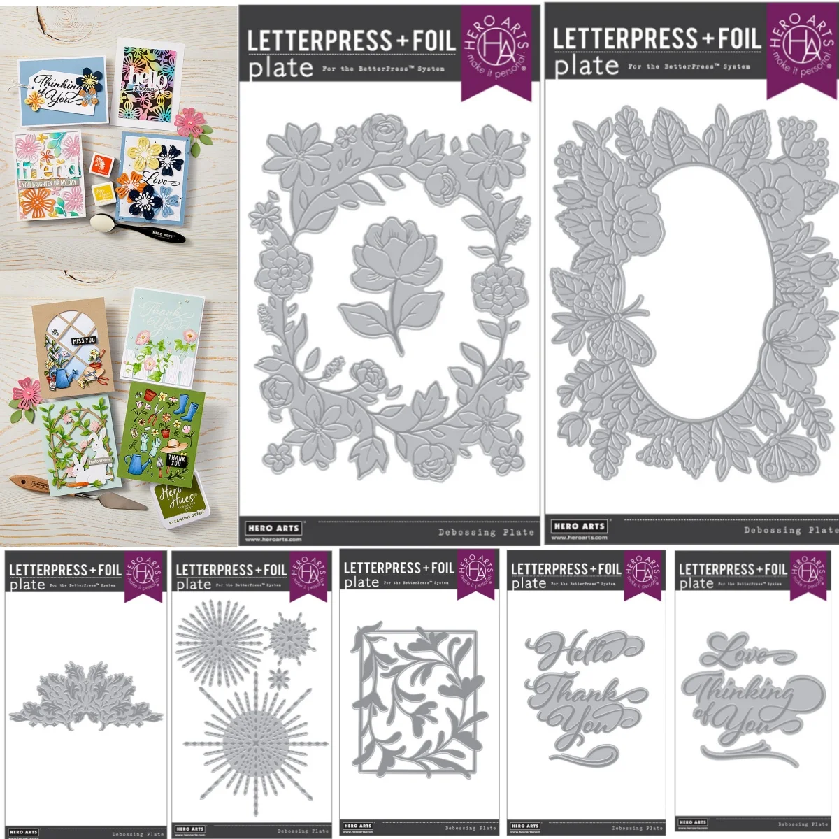 

Floral Border Starbursts Letter Hot Foil DIY Scrapbook Embossed Handcraft Paper Card Album Craft Template Decoration 2025 New