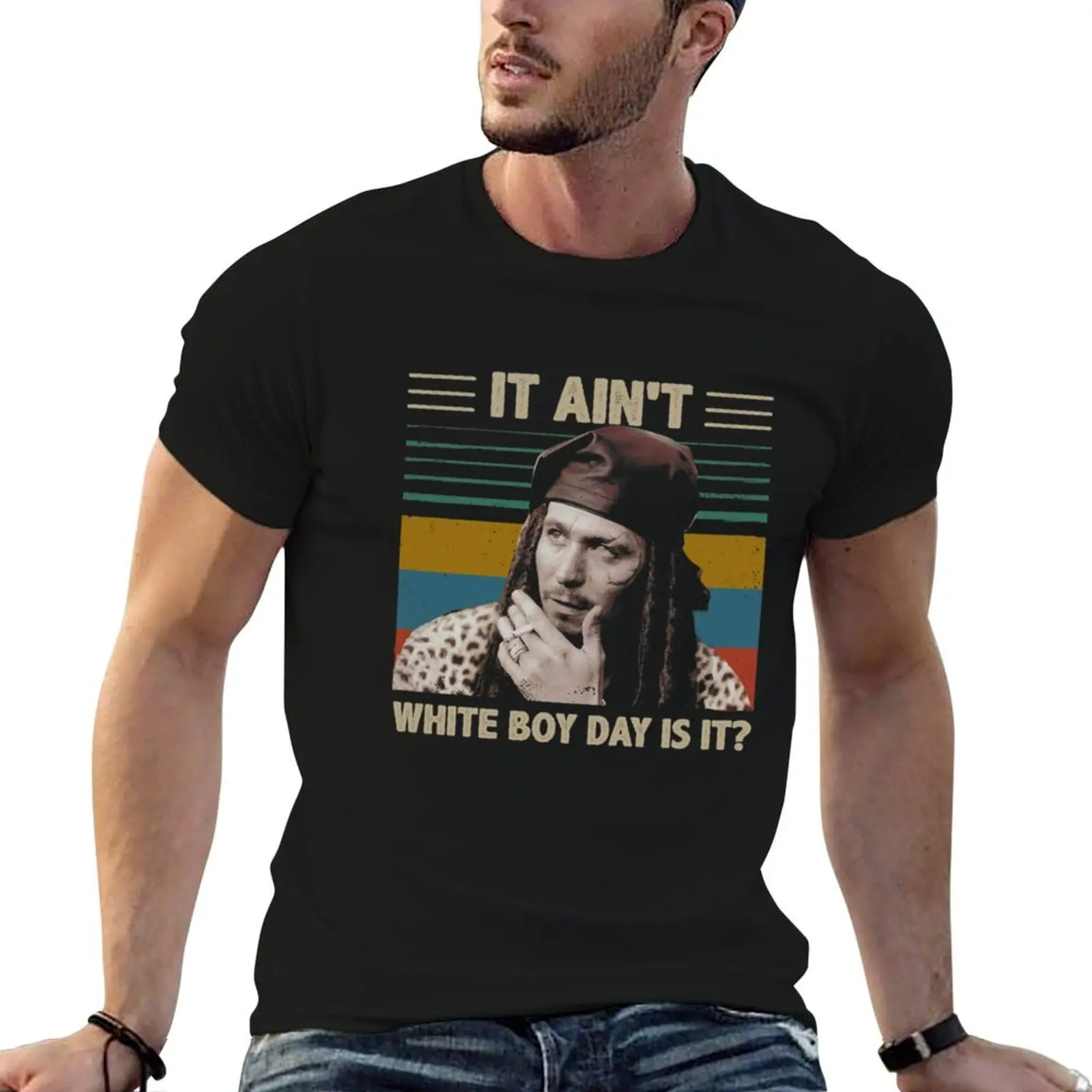 Drexl Spivey Lovers It Ain't White Boy Day is It Vintage True Romance Lovers T-Shirt anime t shirts for man T-Shirt