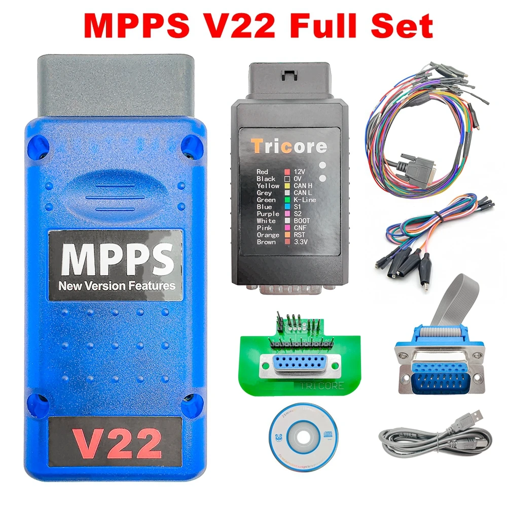 Master Verion MPPS V22 TriCore Geen Tokens Beperking Professionele ECU Chip Tuning Interface MPPS V22.2.3.5 Breakout Tricore Tool