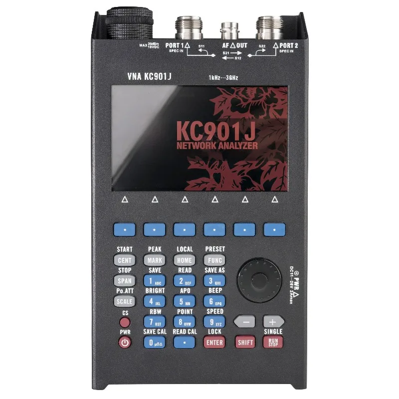 KC901J Vector Network Analyzer 3GHz Handheld Antenna Analyzer Spectrum Signal Source Field Strength Fault Location