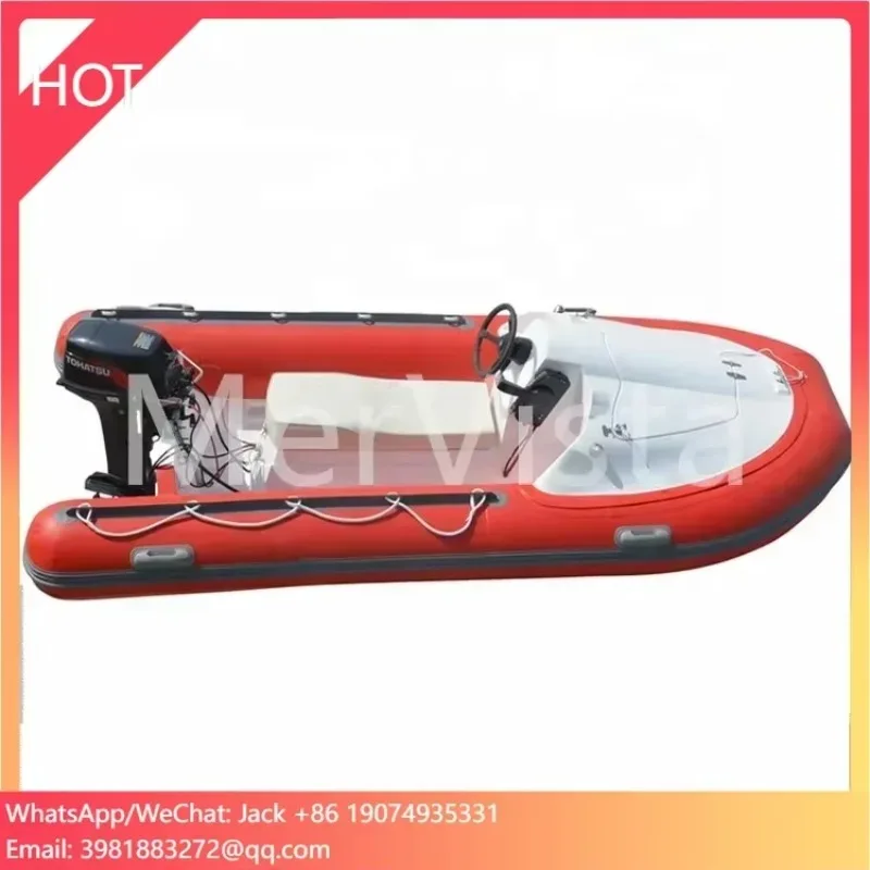 محرك CE 3 أشخاص قارب Jetski أحمر قابل للنفخ للبيع في الولايات المتحدة الأمريكية