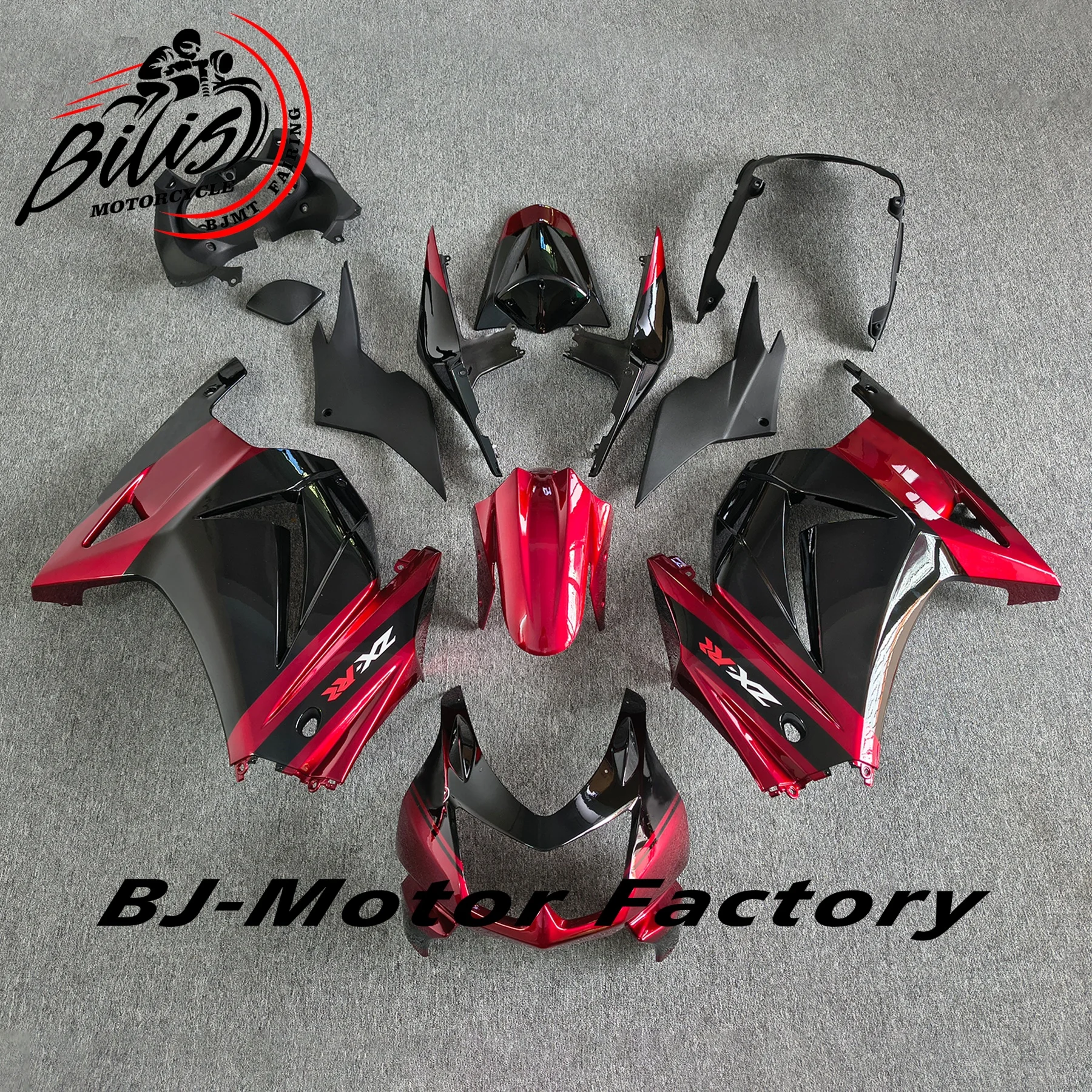 

Rose Red For KAWASAKI Ninja 250 EX250 2008-2012 ZX250 Bodywork Fairing Motorcycle