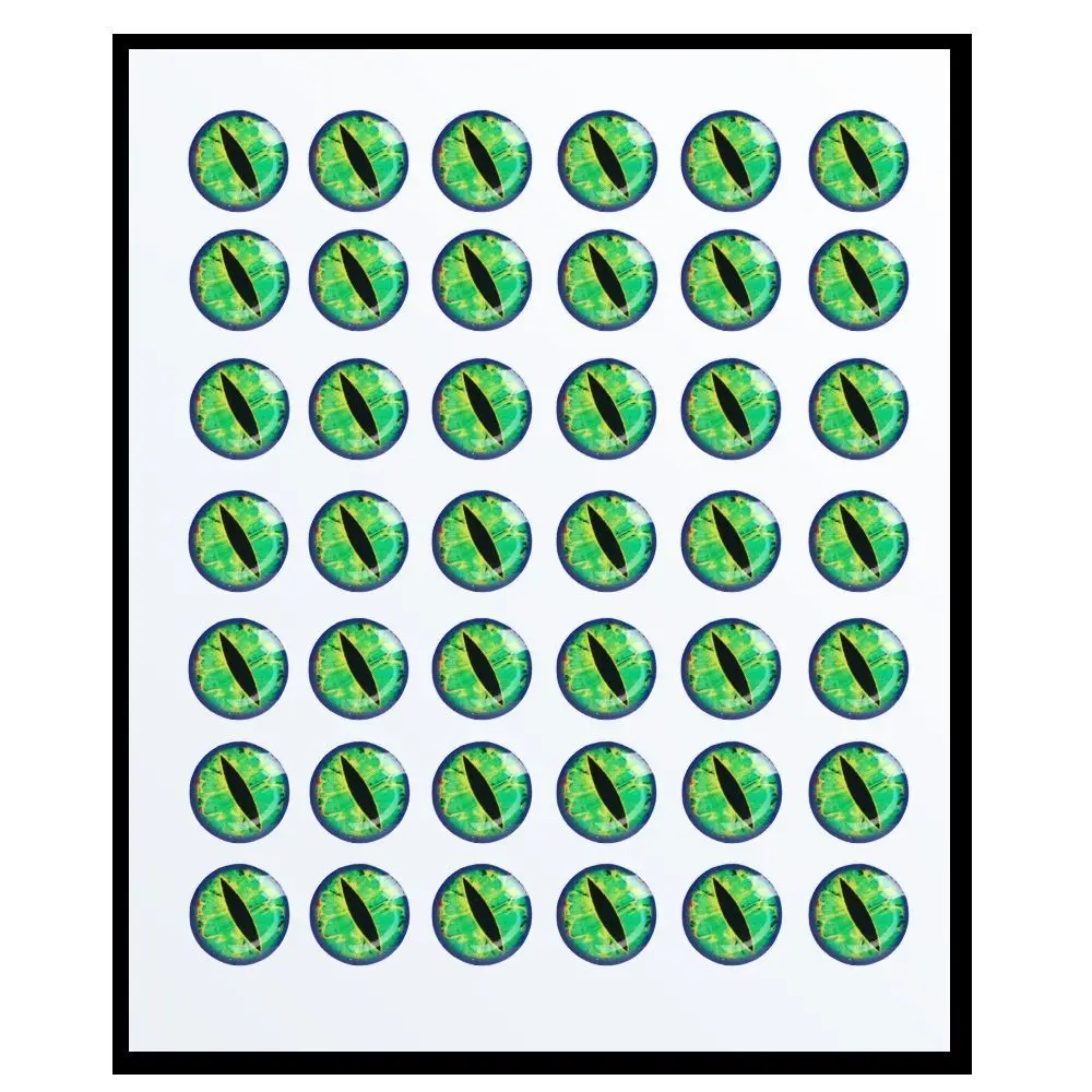 

50pcs Holographic Fishing Lure Eyes 3mm/6mm/9mm/12mm Fake Fish Eyes 5D Fish Eyes DIY Material Adhesive Artificial Fish Eyes