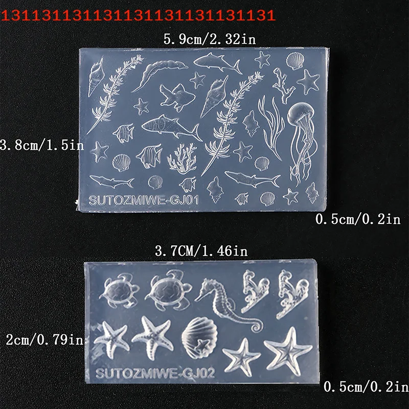 オーシャンスタイル ソフトDIYネイルデザインテンプレート 貝殻型ネイルアクセサリー サロン用 3Dシリコンシェル 貝殻ネイルアートモールド
