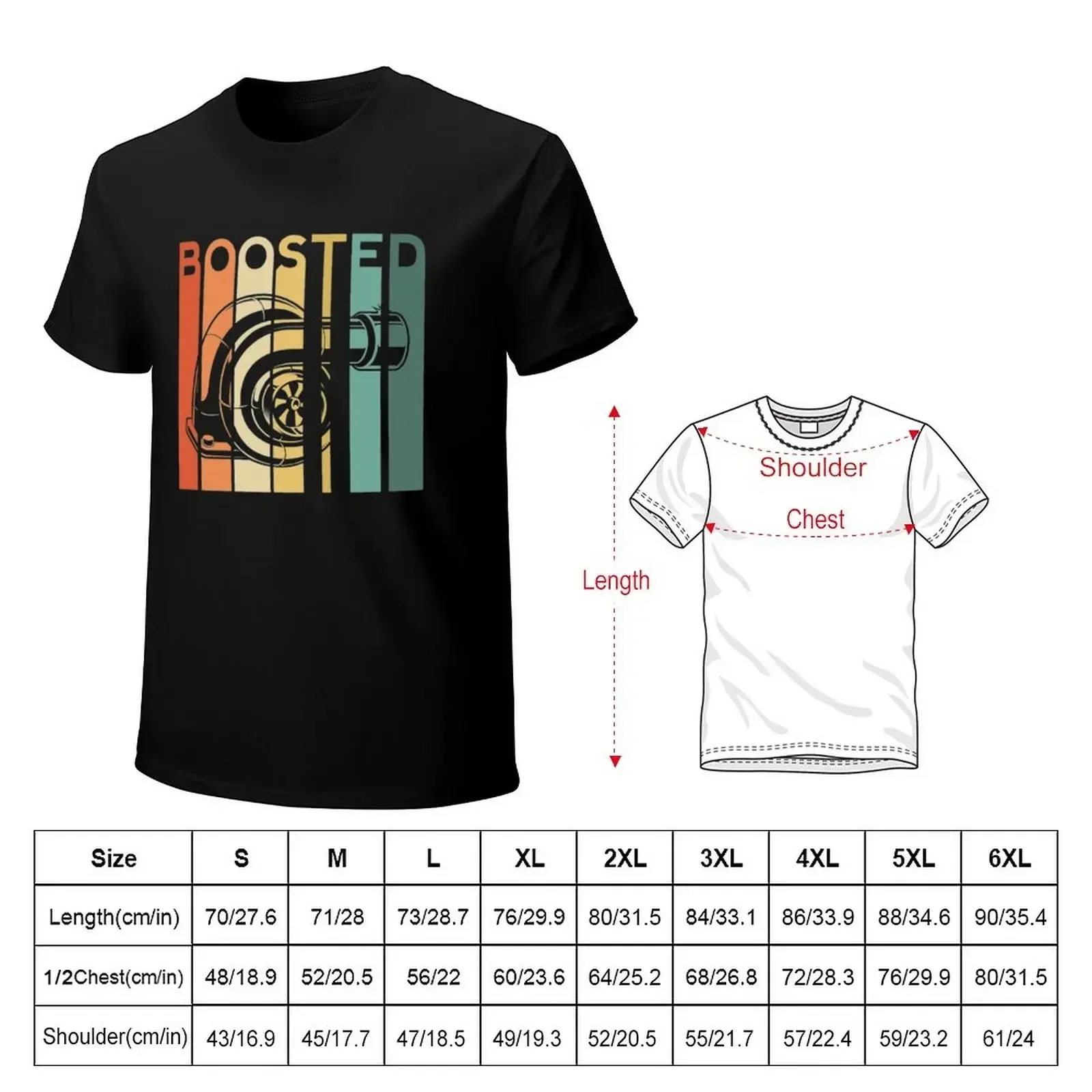 Retro Boost Turbo Car Boosted Turbocharger Auto X Retro Race Tuner T-Shirt anime clothes graphics korean fashion Men's t-shirt